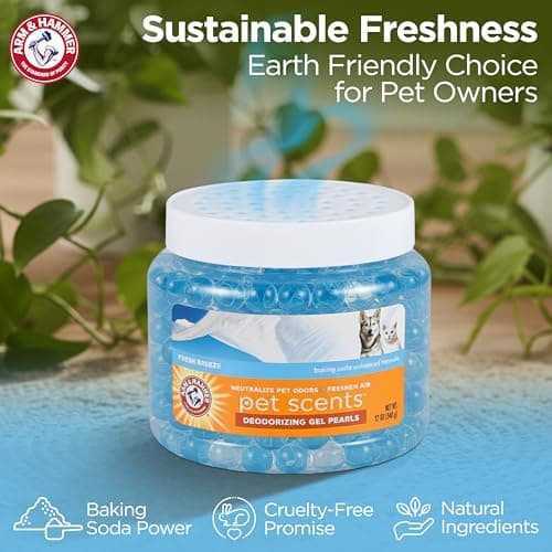 Arm & Hammer for Pets Air Care Pet Scents Deodorizing Gel Beads, Pet Odor Eliminator for Rooms Closets and Small Spaces with Long Lasting Odor Control, Fresh Breeze Scent, 12 oz — view 3