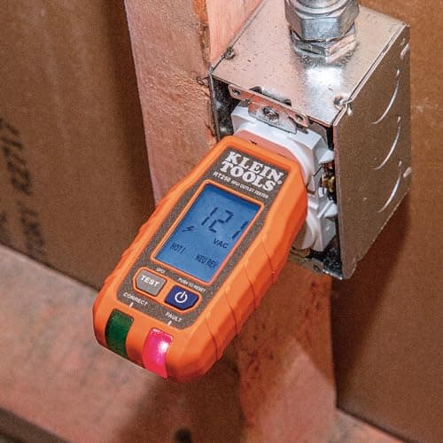 Klein Tools RT250 GFCI Outlet Tester with LCD Display, Electric Voltage Tester for Standard 3-Wire 120V Electrical Receptacles — view 4