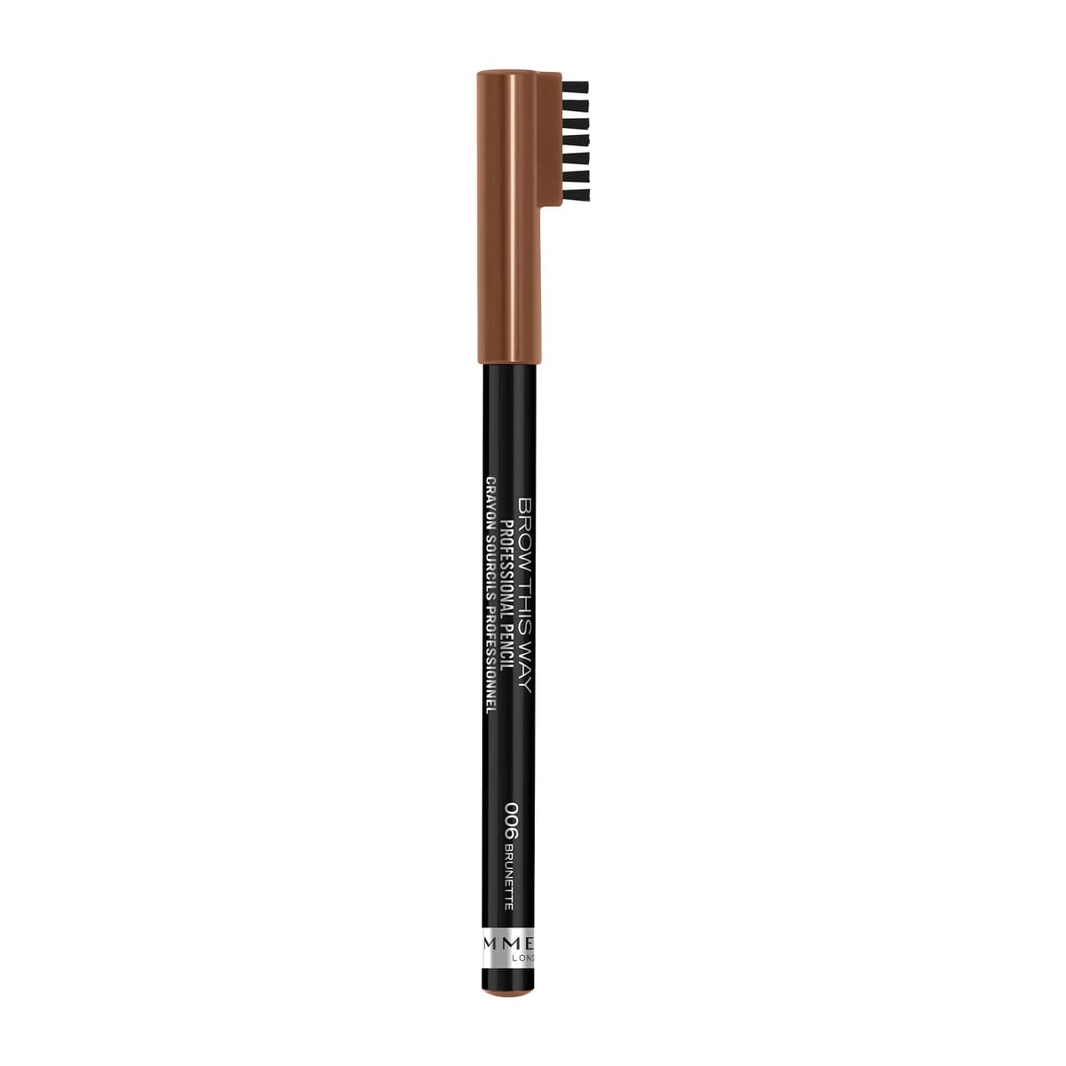 Rimmel London Professional Eyebrow Pencil, Dark Brown, 1.4g — view 3