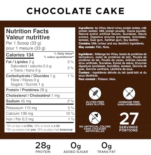 Revolution Nutrition, Iso Whey, Protein Powder, 100% Isolate, Premium Formula, Gluten Free, Low Carb, Promoting Lean Muscle Growth in Men & Women, 28g Of Protein Per Scoop, 908g, 27 Servings (Chocolate Cake, 2 Pound) — view 3