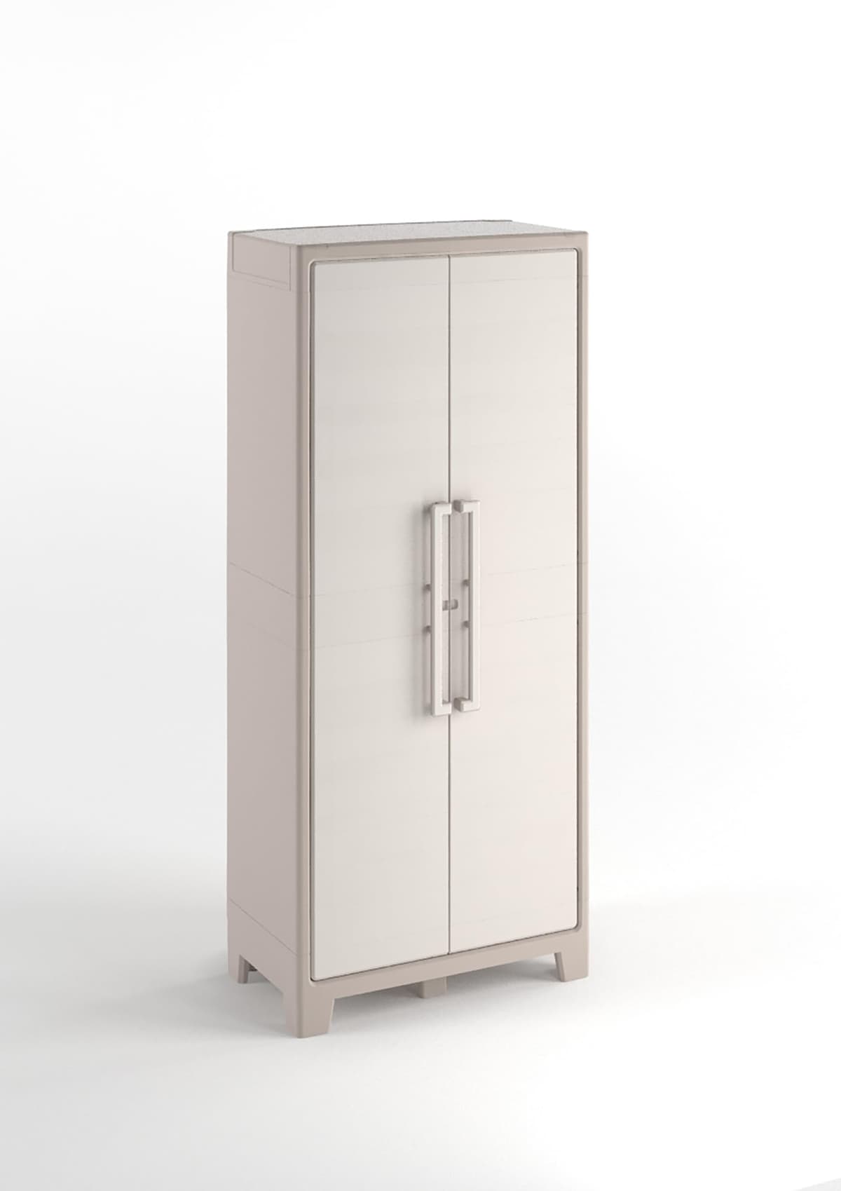 Keter Armario Gulliver Escobero|Almacenaje Interior y Exterior|Resina|Resistente al Agua, 2 Puertas y 8 Baldas Regulables en Altura|Beige/Arena|80 x 44 x 182 cm — view 5