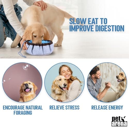PET ARENA Adjustable Snuffle mat for Dogs, Dog Puzzle Toys, Enrichment Pet Foraging mat for Smell Training and Slow Eating, Stress Relief Interactive Dog Toy for Feeding, Dog Mental Stimulation Toys — view 5
