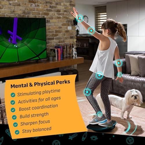 GoBalance Play & Sport - Premium Interactive Wooden Balance Board with Smart Bluetooth Sensor & Free App. 12 Fun Games, Core Sports Training, and Full-Body Workouts. Perfect for the Entire Family. — view 2