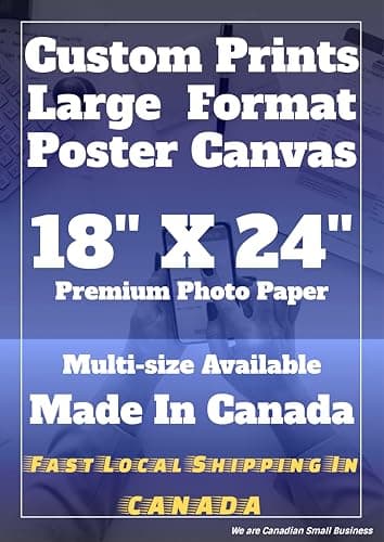 Custom Poster Prints - Made in Canada - Premium Borderless Printing- Upload Your Image/Photo, Personalized Photo to Poster Printing, Home Decor Wall Art Prints (18X24inch, Photo Paper)
