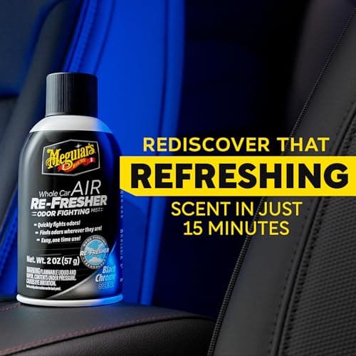 Meguiar’s Whole Car Air Refresher Odor Eliminator, Black Chrome, 2 Oz—Car Air Freshener For Commuters, Detailers; Car Odor Eliminator Mist Refreshes Car Cabin Air For Sedan, Suv, Truck, Van — view 5