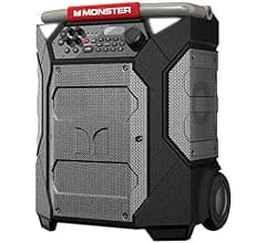 Monster Rockin’ Roller 270 Indoor/Outdoor Portable Bluetooth Speaker | up to 200W of 270 Degree Sound & up to 100 Hours of Playtime