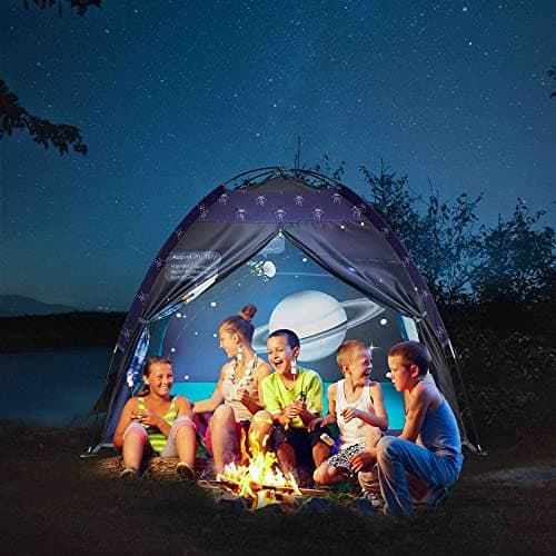 Mnagant Space World Play Tent-Kids Galaxy Dome Tent Playhouse for Boys and Girls Imaginative Play-Astronaut Space for Kids Indoor and Outdoor Fun, Perfect Kid’s Gift- 47" x 47" x 43" — view 2