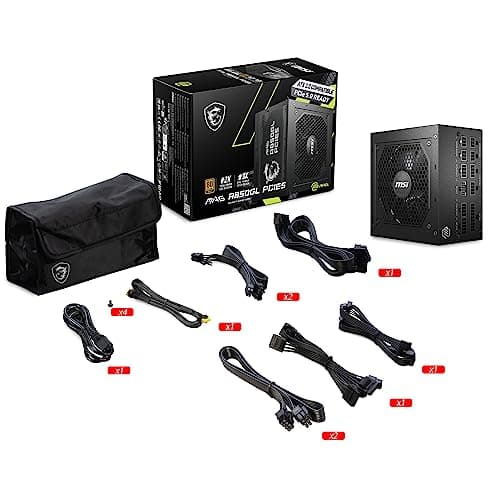 MSI MAG A850GL PCIE5, Fully Modular Compact Gaming 850W Power Supply, 80+ Gold, ATX 3.1 & PCIe 5.1 Ready, Native Dual-Color 12V-2x6 Cable, 10 Year Warranty — view 10