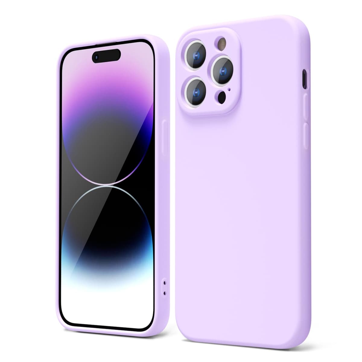 oakxco for iPhone 17 Pro Max Phone Case Liquid Silicone, Cute Thin Slim Grip Soft Rubber Gel for Women Men, Smooth Matte TPU Plain Solid Color Girly Simple Case with Camera Cover, Light Pink — view 1263