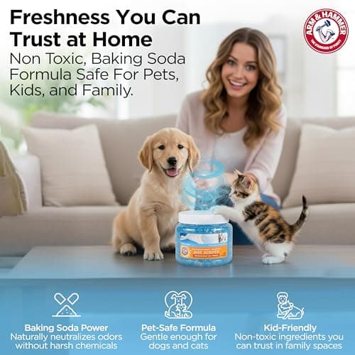 Arm & Hammer for Pets Air Care Pet Scents Deodorizing Gel Beads, Pet Odor Eliminator for Rooms Closets and Small Spaces with Long Lasting Odor Control, Fresh Breeze Scent, 12 oz — view 10