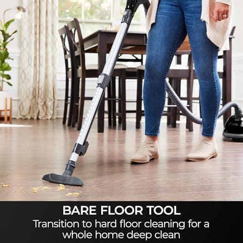 Kenmore BC3006 400 Series Pet Friendly Lightweight Bagged Canister Vacuum Cleaner 2-Motor Design with Hair Eliminator Brushroll, HEPA, LED Headlight，Extended Wand and Auto Cord Rewind, Anthracite — view 5