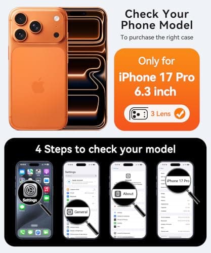 CANSHN Magnetic Compatible with iPhone 17 Pro Case, Upgraded [Full Camera Protection] [Compatible with Magsafe] [Translucent Matte] Shockproof Protective Phone Cover 6.3 Inch - Deep Blue