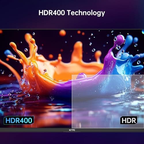 KTC 27 Inch QHD Gaming Monitor, 2K 200Hz Up to 210Hz 1ms Fast IPS Computer Monitor, HDR400, 1440P with Adaptive Sync, Built-in Speakers, Tilt Adjustment, HDMI Displayport, VESA Compatible, H27T22C-3 — view 3