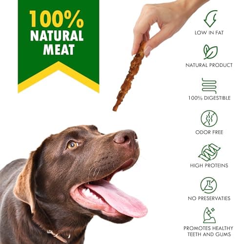 Dog Treats Rawhide Chews Wrapped with Chicken & Pet Natural Bones 300 GR - Bully Sticks Replacement for Small, Medium & Large Breed Dogs & Dried Snacks (300 g (Pack of 1), Rawhide Smoked Sticks) — view 2