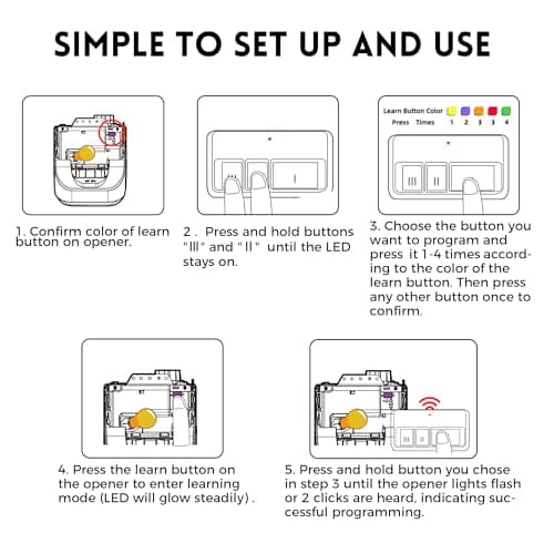 2 for LiftMaster Chamberlain Craftsman Garage Door Opener Remote — view 4