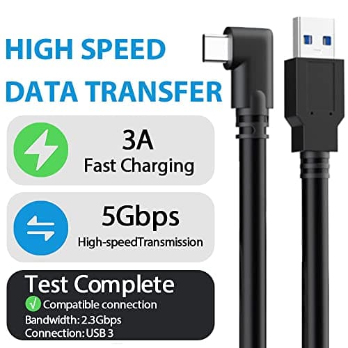 VakiReyy 10FT Link Cable for Oculus Quest 3/Quest 2, High Speed Data Transfer Charging Cable USB 3.0 to USB C Cable Charger for Oculus Quest 2 Accessories VR Headset Gaming to PC