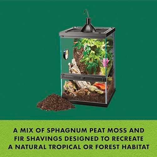 Zilla Reptile Terrarium Bedding Substrate Jungle Mix Moss & Fir, 8-Qt.