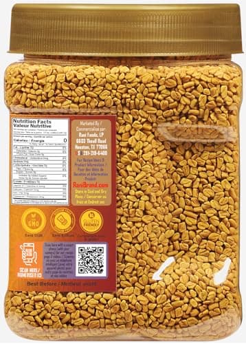 Rani Fenugreek (Methi) Seeds Whole 25oz (1.56lbs) 708g PET Jar, Trigonella foenum graecum ~ All Natural | Vegan | Gluten Friendly | Non-GMO | Indian Origin, Used in Cooking & Ayurvedic Spice — view 5