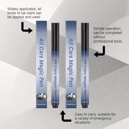 All Cars Magic Pen for Car Scratches, 2 PCS Magic Pen for Car Scratches for All Car Colors, Scratch Repair Magic Pen, Simple DIY Paint Repair Kit, Quick Fix for Wear Swirl Scuffs, Long-Lasting — view 3