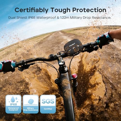 Tribit StormBox Micro 3 Portable Bluetooth Speaker, 13W Bike Speaker with IP68 Waterproof, 24H Playtime, Wireless, BT6.0, Loud Sound, TWS Pairing, XBass, Magnetic & Strap for Outdoor/Home/Hiking/Golf — view 2