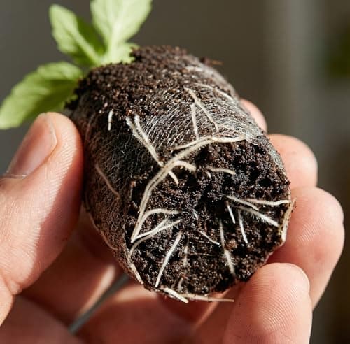 J PLUS T 42mm Peat Pellets - Authentic Jiffy-7 Source Seed Starter Plugs - Compressed Canadian Sphagnum Peat Moss Soil for Germination - Larger Size for Vegetables, Flowers & Herbs (50 Count) — view 4