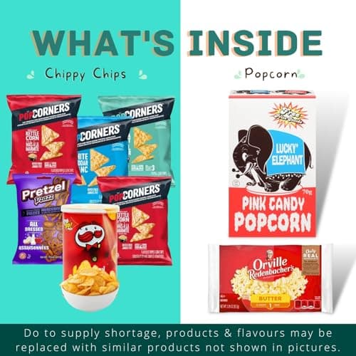 MunchyCravings Snack Box Variety Pack (40 Count), Care Package for Adults & Teens – Chips, Cookies, Bars – Gift, Movie Night, Halloween, Christmas — view 4