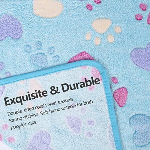 LeapSheep Pet Blankets for Dogs Cats - 3Pack Heart Pattern Super Soft Fluffy Dog Blankets for Small Medium Large Doggy Kitten (Heart, Small) — view 3