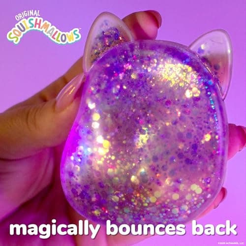 Original Squishmallows™ SLIMYGLOOP Purple Gelli Gels, Slow Rising Sensory Squeeze Toy with Glitter, Gel Filled Fidget Toys — view 2