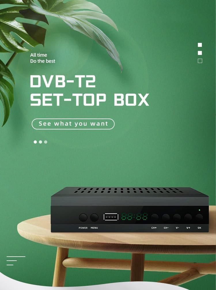 2025 Nuevo Español TDT Decodificador TV DVB-T T2 H265 HEVC FTA Full HD PVR, USB, HDMI, SCART, Sintonizador de TV Digital Terr — view 5