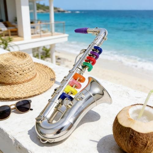 Toy Saxophone for Kids, Saxophone Instrument, Toy Instruments, for Party Birthday Holiday School Performance Stage Role Playing Talent Show Boys Girls — view 5