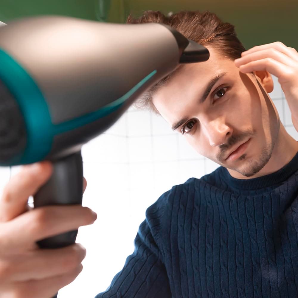 Cecotec Secador de Pelo Iónico Bamba IoniCare 5200 Aura Black. 2300W, Concentrador y Difusor, Cabello Sin Encrespamiento, Motor DC, Ion Real, Gran Caudal de Aire, 2 Velocidades y 3 Temperaturas — view 7