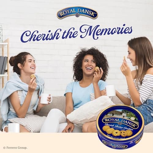 Royal Dansk Danish Butter Cookies, Premium Assorted Cookies in Gift Tin, Great for Sharing and Gifting, 12 oz — view 8