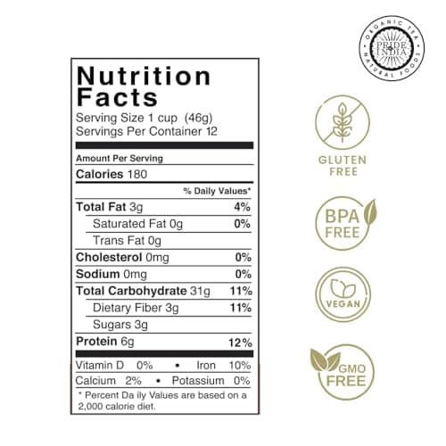 Pride Of India - Natural Red Royal Quinoa - 100% Bolivian Superior Grade Protein Rich Whole Grain, 1.5 Pound (24oz) Jar — view 2