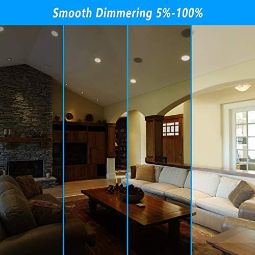 INCARLED 4Inch 3CCT LED Recessed Slim Pot Lights with Junction Box, Dimmable IC Rated Ceiling Lighting 9W 750LM (6pack, 5000K/4000K/3000K-3CCT) — view 4