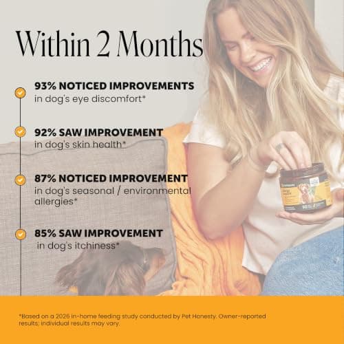 Dog Allergy Relief Immunity Chews - Paw Licking, Itching & Seasonal Allergies - with Colostrum, Probiotics, Turmeric & Salmon Oil - Vet Recommended Anti-Itch Supplement for Dogs (Salmon, 90 Ct) — view 2