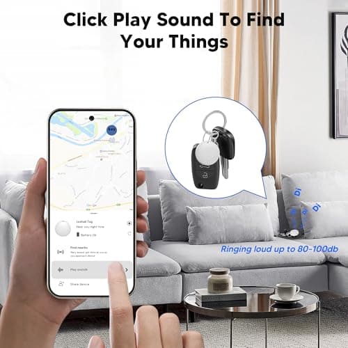 Air Tags for Android,Air Tags-4 Pack Android Tracker Tags,1 Year Battery Life,Google Find Trackers for Google'S Find Hub App Luggage Tracker for Keys, Luggage,etc. — view 2
