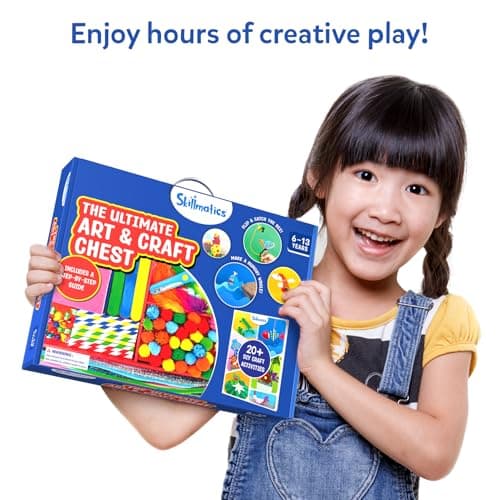 Skillmatics Ultimate Art & Craft Kit for Kids - 2000+ Pieces, DIY Craft Supplies with Step-by-Step Guide, Creative Activity Set & Gifts for Girls & Boys Ages 6, 7, 8, 9, 10, 11, 12, 13 — view 5