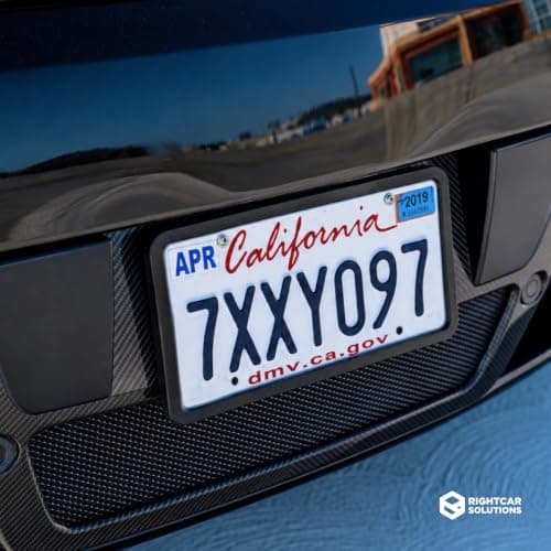 Rightcar Solutions Car Plate Frame, Silicone License Plate Frame, Rust-Proof Rattle-Proof Weather-Proof License Plate Holder for Front or Rear, Black, 1 Pack — view 6