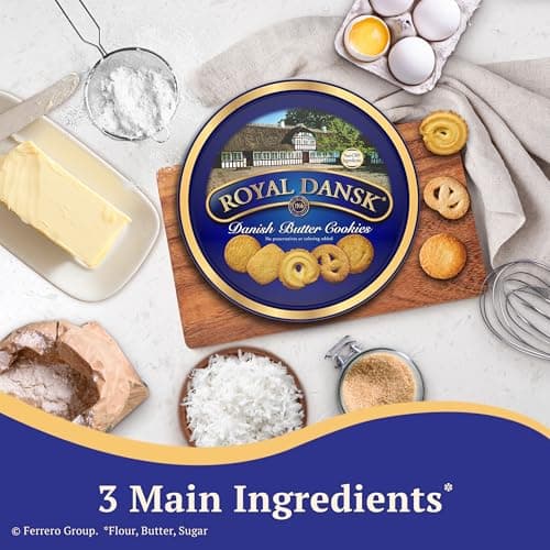 Royal Dansk Danish Butter Cookies, Premium Assorted Cookies in Gift Tin, Great for Sharing and Gifting, 12 oz — view 5