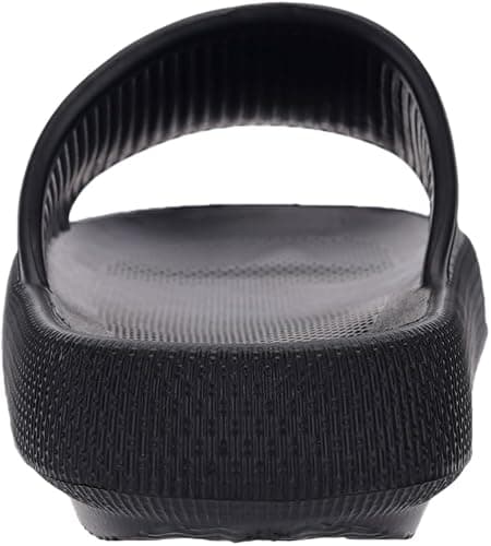 BRONAX Pillow Slippers for Women and Men | House Slides Shower Sandals | Cushioned Thick Sole 42-43 Black — view 5