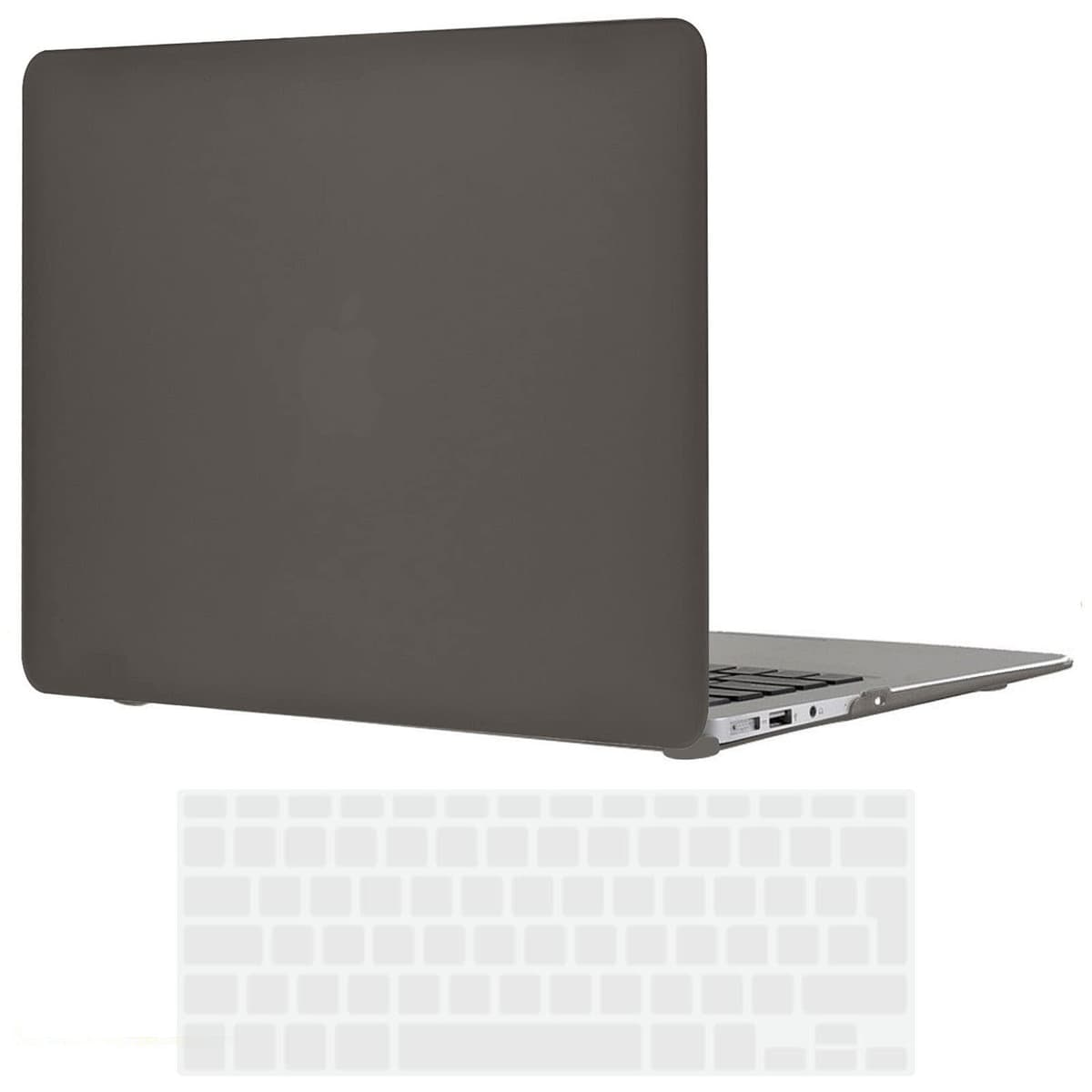TECOOL Case compatible with MacBook Air M1 & MacBook Air 13 inch Retina 2020 2019 2018 (A2337 A2179 A1932), Plastic Snap On Hard Shell Cover & UK EU Keyboard Protector, Crystal Clear (Glossy) — view 75