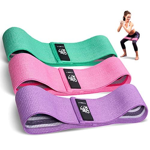 CFX Resistance Bands 3 Sets, Premium Exercise Loops with Non-Slip Design for Hips & Glutes, 3 Resistance Level Workout Booty Bands for Women and Men