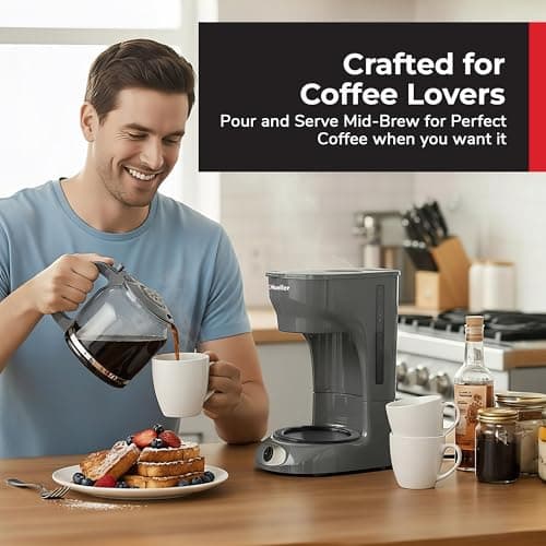 MUELLER HOME 12-Cup Drip Coffee Maker, Gray — view 7
