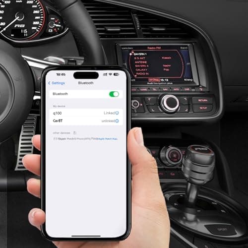 QOFOWIN High Definition Car Bluetooth Audio Music Adapter, Wireless Audio Adapter, Compatible with Audi 3G AMI, 2G AMI, Mercedes Media, Mercedes Music Interface and Volkswagen Music — view 2