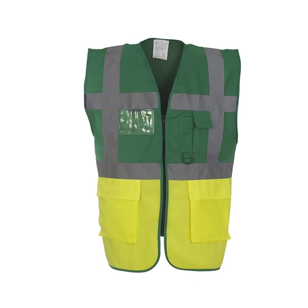 Expert Workwear Coloured Hi Vis Executive Vest High Viz Vests Zip with Pockets - 27 Colours — view 16