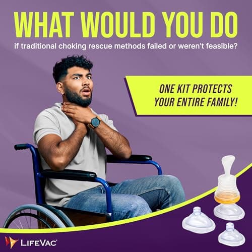 LifeVac Yellow Travel Kit - Portable Suction Rescue Device, First Aid Kit for Kids and Adults, Portable Airway Suction Device for Children and Adults — view 3