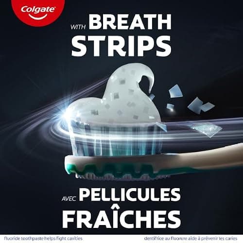 Colgate MaxFresh Charcoal Toothpaste - Fluoride Whitening Formula with Enamel Protection for a Fresh Clean Smile - Dentifrice for Daily Oral Care 150ml, 3 pack — view 5