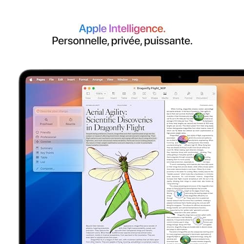 Apple 2025 MacBook Air 13-inch Laptop with M4 chip: Built for Apple Intelligence, 24GB Unified Memory, 512GB SSD Storage, Touch ID; Silver - French Keyboard — view 2