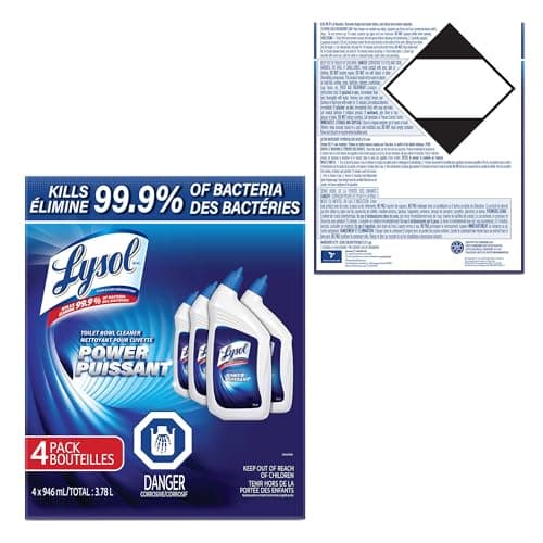 Lysol Power Toilet Bowl Cleaner, Disinfectant Gel, 4 × 946 mL — view 10