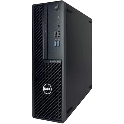 Dell Optiplex 3080 SFF (16GB, 256GB SSD, i5-10500 3.10GHz) Win11P, Black (Renewed)